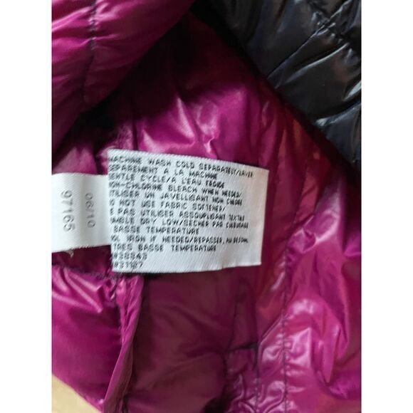 DKNY Black Packable Quilted Puffer Jacket Hooded Lightweight Winter Coat Size S - Picture 7 of 8